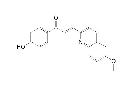 2-propen-1-one, 1-(4-hydroxyphenyl)-3-(6-methoxy-2-quinolinyl)-, (2E)-