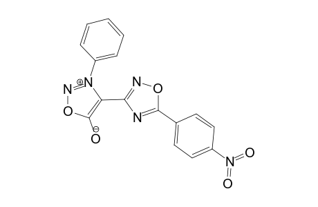 3-Phenyl-4-[5-(p-nitrophenyl)-.delta.(2)-1,2,4-oxadiazol-3-yl]sydnone