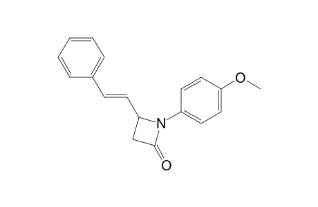 N-(p-methoxyphenyl)-4-styrylazetidinone