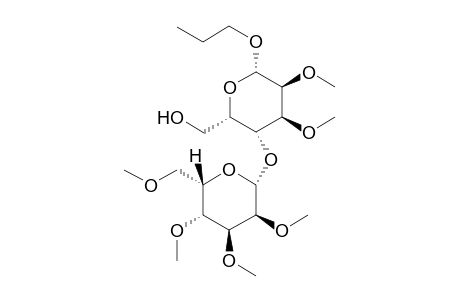 Propyl (2,3,4,6-tetramethoxy-.beta.-L-gulopyranosyl)-(1-> 4)-2,3-dimethoxy-.beta.-L-gulopyranoside