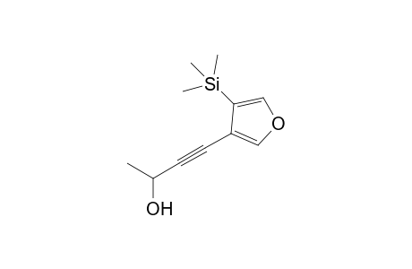 3-(Trimethylsilyl)-4-[3'-hydroxy-1'-butynyl]furan