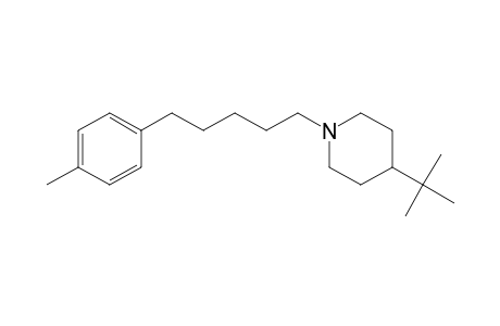Piperidine, 4-(1,1-dimethylethyl)-1-[5-(4-methylphenyl)pentyl]-