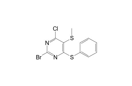 2-Bomo-4-chloro-5-(methylsulfanyl)-6-(phenylsulfanyl)pyrimidine