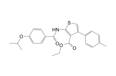 ethyl 2-[(4-isopropoxybenzoyl)amino]-4-(4-methylphenyl)-3-thiophenecarboxylate