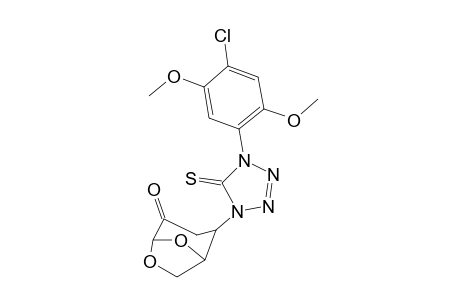 2-[4-(4-chloranyl-2,5-dimethoxy-phenyl)-5-sulfanylidene-1,2,3,4-tetrazol-1-yl]-6,8-dioxabicyclo[3.2.1]octan-4-one