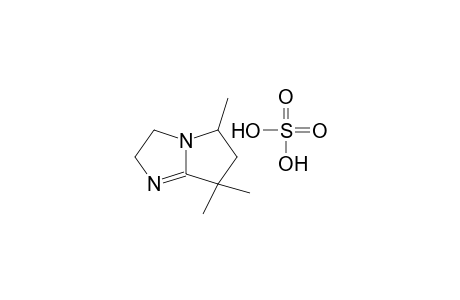 sulfuric acid compound with 5,7,7-trimethyl-2,5,6,7-tetrahydro-3H-pyrrolo[1,2-a]imidazole (1:1)