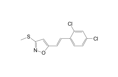 5-[(E)-2-(2,4-dichlorophenyl)ethenyl]-3-(methylthio)isoxazole