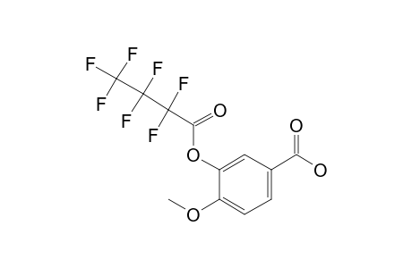 3-Heptafluorobutyryloxy-4-methoxybenzoic acid