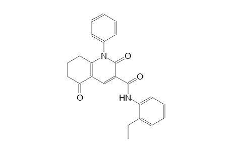 N-(2-ethylphenyl)-2,5-dioxo-1-phenyl-1,2,5,6,7,8-hexahydro-3-quinolinecarboxamide