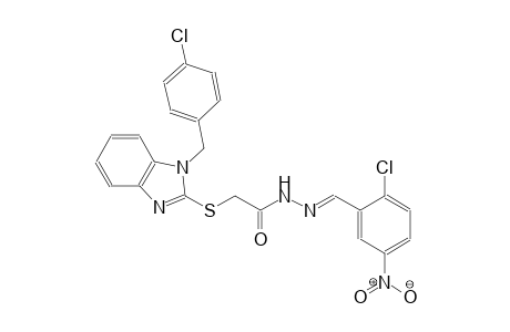 acetic acid, [[1-[(4-chlorophenyl)methyl]-1H-benzimidazol-2-yl]thio]-, 2-[(E)-(2-chloro-5-nitrophenyl)methylidene]hydrazide