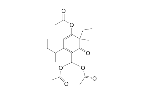 2,4-Cyclohexadien-1-one, 5-(acetyloxy)-2-[bis(acetyloxy)methyl]-6-ethyl-6-methyl-3-(1-methylpropyl)-, (R*,R*)-