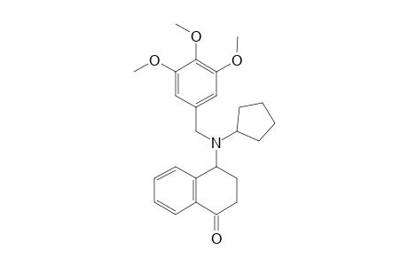 4-Cyclopentyl[3,4-dimethoxy-5-(methoxymethyl)benzyl]amino-1,2,3,4-tetrahydro-1-naphthalenone