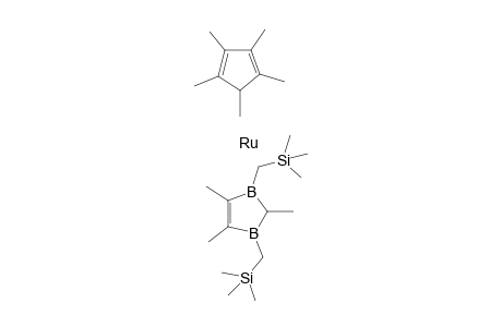 [eta5-2,4,5-Trimethyl-1,3-bis(trimethylsilylmethylene)-2,3-dihydro-1,3-diborolyl](eta5-pentamethylcyclopentadienyl)ruthenium