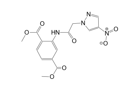 dimethyl 2-{[(4-nitro-1H-pyrazol-1-yl)acetyl]amino}terephthalate