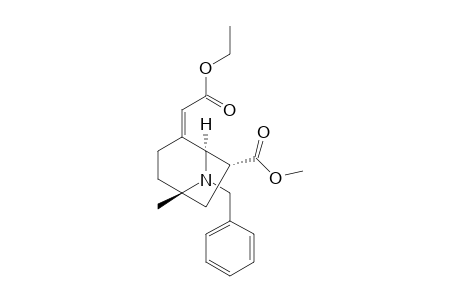 Ethyl (Z,1RS,5RS,7SR)-(8-benzyl-7-(methoxycarbonyl)-5-methyl-8-aza-bicyclo[3.2.1]oct-2-ylidene)-acetate