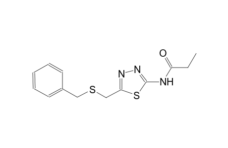 N-{5-[(benzylsulfanyl)methyl]-1,3,4-thiadiazol-2-yl}propanamide