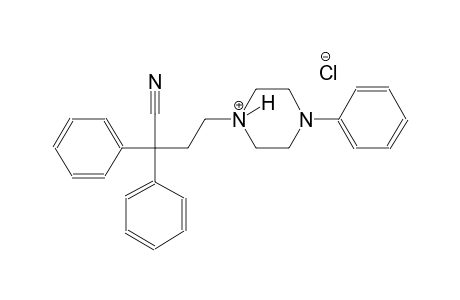 1-(3-cyano-3,3-diphenylpropyl)-4-phenylpiperazin-1-ium chloride