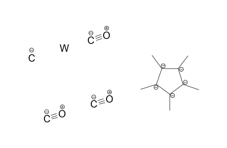 Tungsten, tricarbonylmethyl[(1,2,3,4,5-.eta.)-1,2,3,4,5-pentamethyl-2,4-cyclopentadien-1-yl]-