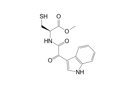 (2R)-2-[[2-(1H-indol-3-yl)-1,2-dioxoethyl]amino]-3-mercaptopropanoic acid methyl ester