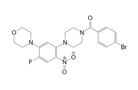 (4-bromophenyl)-[4-(4-fluoranyl-5-morpholin-4-yl-2-nitro-phenyl)piperazin-1-yl]methanone
