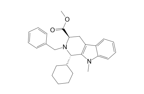 TRANS-2-BENZYL-1-CYCLOHEXYL-3-(METHOXYCARBONYL)-9-METHYL-1,2,3,4-TETRAHYDRO-9H-PYRIDO-[3.4-B]-INDOLE