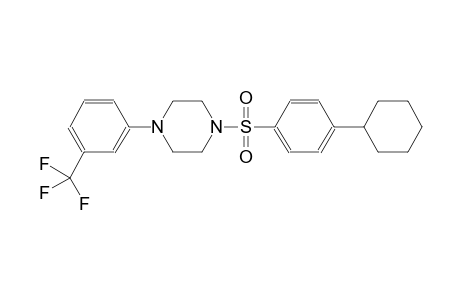 1-[(4-cyclohexylphenyl)sulfonyl]-4-[3-(trifluoromethyl)phenyl]piperazine