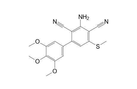 3-Amino-3',4',5'-trimethoxy-5-methylsulfanylbiphenyl-2,4-dicarbonitrile