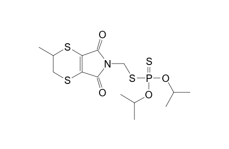5,6-dihydro-N-(mercaptomethyl)-5-methyl-p-dithiin-2,3-dicarboximide, S-ester with O,O-diisopropyl phosphorodithioate