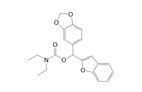 Benzo[b]furan-2-yl(3,4-methylenedioxyphenyl)methyl diethylcarbamate