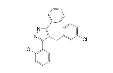 4-(3-Chlorobenzyl)-3(5)-(2-hydroxyphenyl)-5(3)-phenylpyrazole