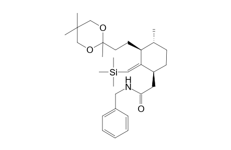 (1"S,3"S,5"R)-2[[3"-[N-(Benzyl-2"'-acetamido)-6-methyl-(2"Z)-[(trimethylsilyl)methylene]cyclohexyl]ethyl]-2,5,5-trimethyl-1,3-dioxane