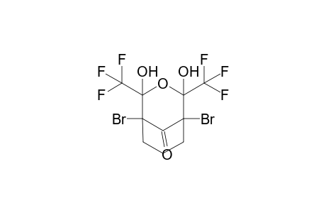 1,5-Dibromo-2,4-dihydroxy-2,4-bis(trifluoromethyl)-3-oxabicyclo[3.3.1]nonan-9-one