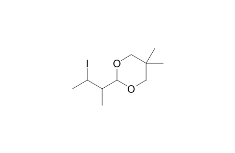 2-(2'-Iodo-1'-methylpropyl)-5,5-dimethyl-1,3-dioxane