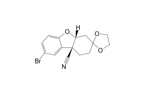 (5'aR,9'aR)-2'-bromanylspiro[1,3-dioxolane-2,7'-5a,6,8,9-tetrahydrodibenzofuran]-9'a-carbonitrile