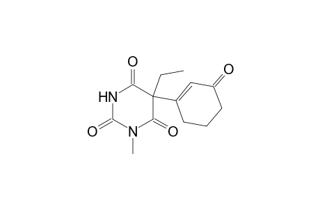 1-Methyl-5-ethyl-5-(3-oxocyclohexenyl)barbituric acid