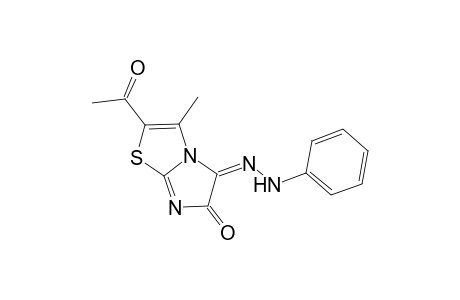 2-Acetyl-3-methyl-5-(2-phenylhydrazono)imidazo[2,1-b]thiazol-6(5H)-one