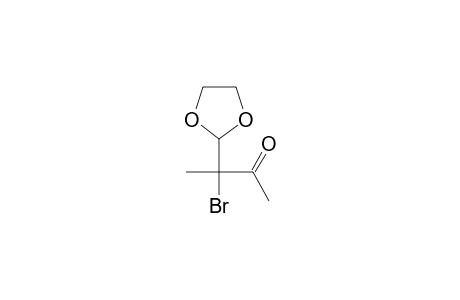 3-bromo-3-(1,3-dioxolan-2-yl)butan-2-one