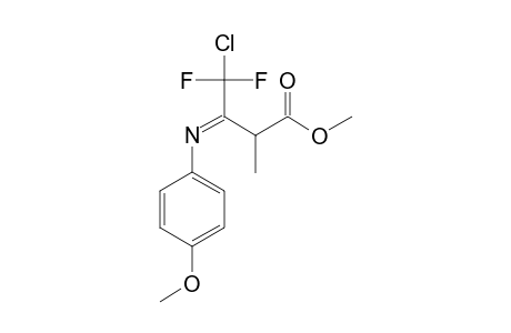 METHYL-4-CHLORO-4,4-DIFLUORO-3-(4-METHOXYANILINO)-2-METHYL-2-BUTENOATE;IMINO-TAUTOMER