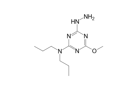 4-Hydrazino-6-methoxy-N,N-dipropyl-1,3,5-triazin-2-amine