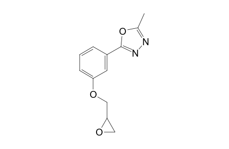 1,3,4-Oxadiazole, 2-methyl-5-[3-(oxiranylmethoxy)phenyl]-