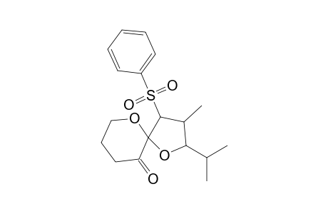 2-Isopropyl-3-methyl-4-(phenylsulfonyl)-1,6-dioxaspiro[4.5]decan-10-one