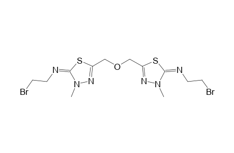 2,2'-Oxydimedthylenebis[5-(2-bromoethylimino)-4,5-dihydro-4-methyl-1,3,4-thiadiazole]