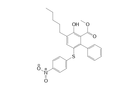 Methyl 3-Hydroxy-6-[(4-nitrophenyl)sulfanyl]-4-pentyl-1,1'-biphenyl-2-carboxylate
