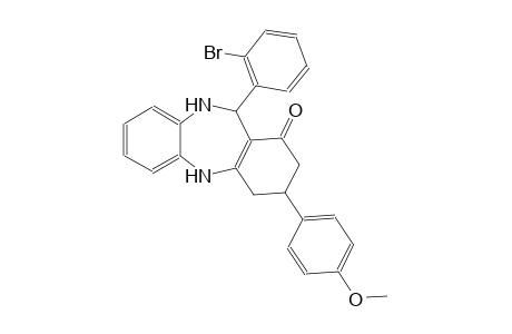 11-(2-bromophenyl)-3-(4-methoxyphenyl)-2,3,4,5,10,11-hexahydro-1H-dibenzo[b,e][1,4]diazepin-1-one