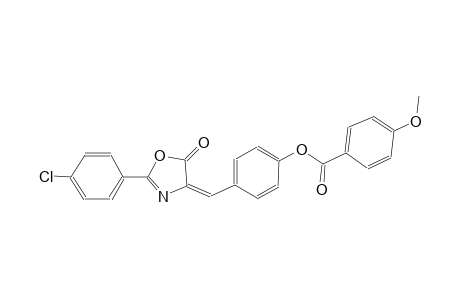 benzoic acid, 4-methoxy-, 4-[(E)-(2-(4-chlorophenyl)-5-oxo-4(5H)-oxazolylidene)methyl]phenyl ester