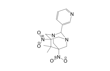 6,6-dimethyl-5,7-dinitro-2-(3-pyridinyl)-1,3-diazatricyclo[3.3.1.1~3,7~]decane