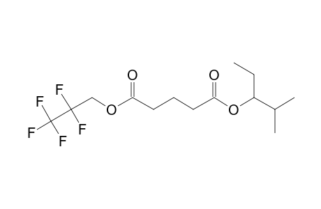 Glutaric acid, 2-methylpent-3-yl 2,2,3,3,3-pentafluoropropyl ester