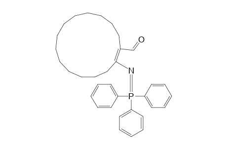 2-(Triphenylphosphoranylideneamino)cyclopentadec-1-enecarbaldehyde