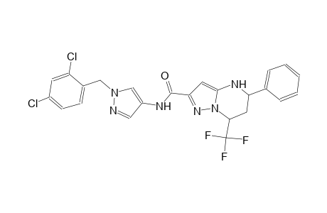 N-[1-(2,4-dichlorobenzyl)-1H-pyrazol-4-yl]-5-phenyl-7-(trifluoromethyl)-4,5,6,7-tetrahydropyrazolo[1,5-a]pyrimidine-2-carboxamide