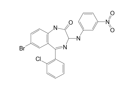 7-Bromo-5-(2-chloro-phenyl)-3-(3-nitro-phenylamino)-1,3-dihydro-benzo[E][1,4] diazepin-2-one